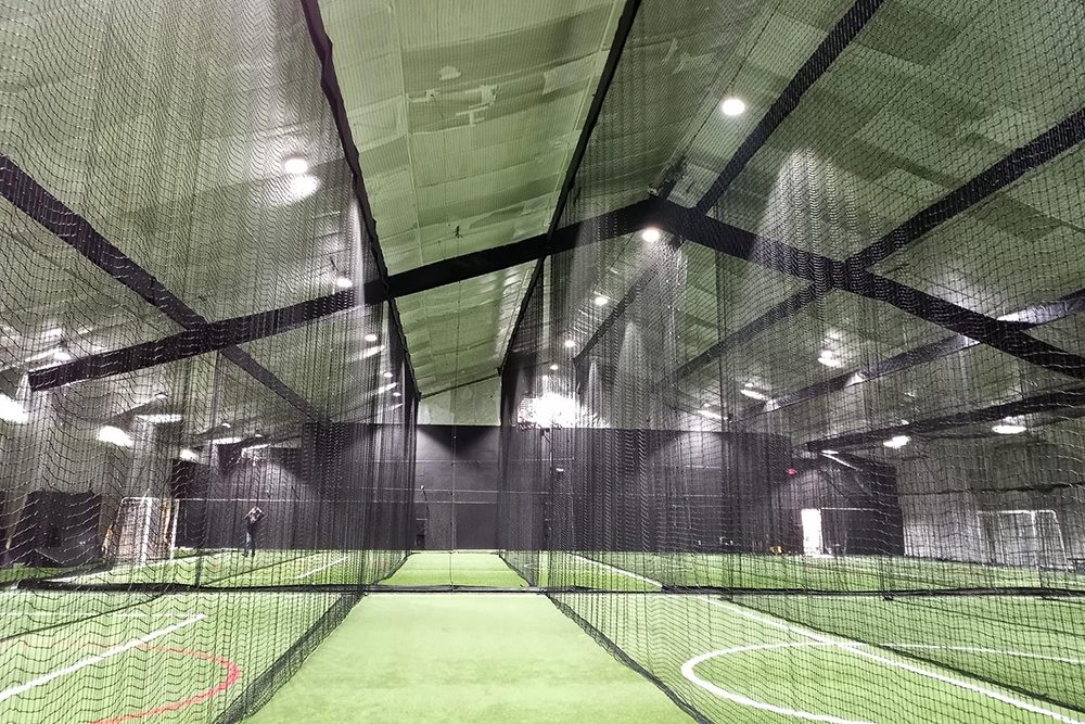 Indoor batting cages at East Coast Sports and Fitness in Yorktown Heights, NY