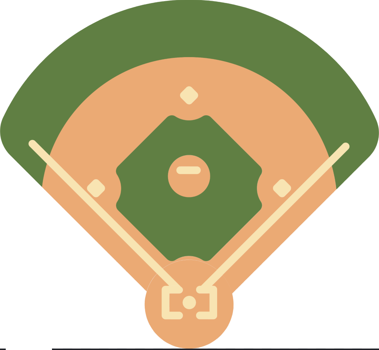 Baseball field diagram