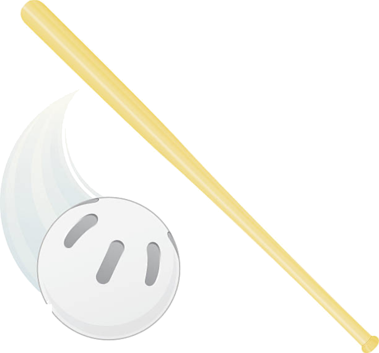 Wiffleball bat and ball